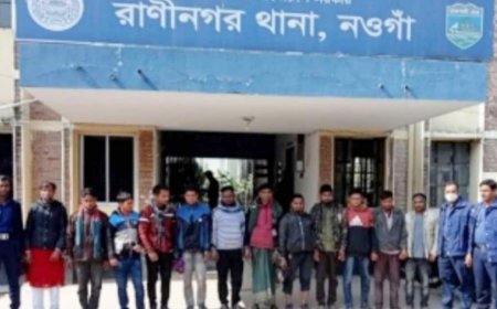 রাণীনগরে ১১ জুয়াড়ী ও মাদক কারবারীসহ আটক-১২