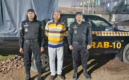 যাবজ্জীবন সাজাপ্রাপ্ত  পলাতক আসামী নুর ইসলাম বাবু’কে  গ্রেফতার করেছে র‍্যাব-১০