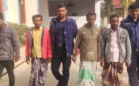  আত্রাইয়ে হত্যা মামলার পলাতক পাঁচ আসামী গ্রেফতার