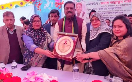 খোকসায় নব নির্বাচিত সংসদ সদস্য আব্দুর রউফ এর সংবর্ধনা