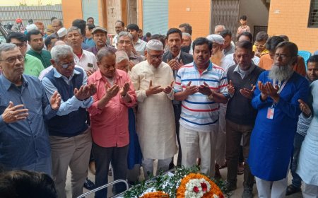 চোখের জলে ‌সাংবাদিক লায়েকুজ্জামানকে ‌ বিদায় জানালেন ফরিদপুর প্রেসক্লাবের সদস্য বৃন্দ
