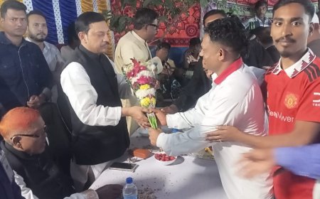 বাউতিপাড়া সর্বজনীন শম্ভুচাঁদ মন্দিরে মহানাম যজ্ঞ অনুষ্ঠান সম্পন্ন