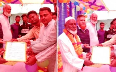 সুবর্ণচরে চর আলাউদ্দিন স:প্রা: বিদ্যালয়ের দুই শিক্ষকের অবসরজনিত বিদায় সংবর্ধনা