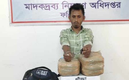 সালথায় গাঁজাসহ যুবক গ্রেপ্তার