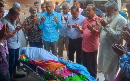 ফরিদপুর প্রেসক্লাবে সৈয়দ আশরাফুল আজম আব্দুর রব এর শেষ শ্রদ্ধাঞ্জলি প্রদান