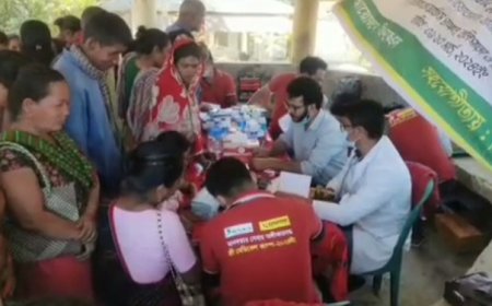 থানচিতে প্রান্তিক জনগৌষ্ঠিদের বিনামূল্যে চিকিৎসা সেবা 