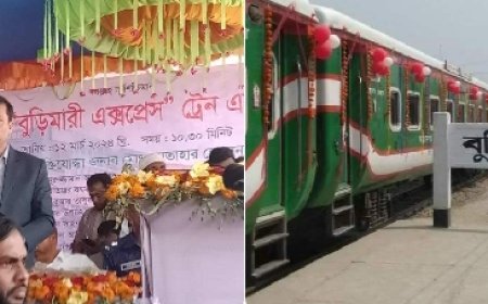 অবশেষে আন্তঃনগর ‘বুড়িমারী এক্সপ্রেস’ ট্রেন উদ্বোধন হলো