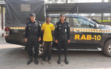 যাবজ্জীবন কারাদন্ড প্রাপ্ত পলাতক আসামীকে গ্রেফতার করেছে র‍্যাব-১০