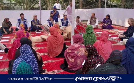 হাতিয়ার জেলে পল্লীতে সুইডেন রাজকন্যার পরিদর্শন 