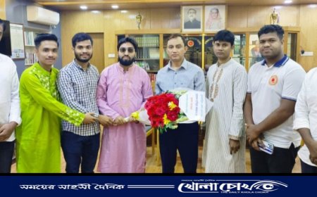 জেলা প্রশাসকের সঙ্গে সাংবাদিক সমিতির সৌজন্য সাক্ষাৎ