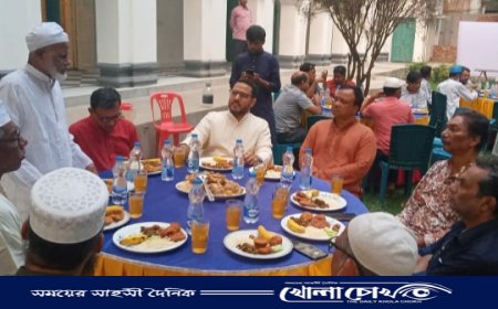 ফরিদপুরে সাংবাদিকদের সম্মানে ‌ ইফতার মাহফিল অনুষ্ঠিত