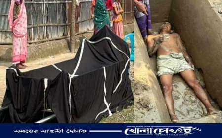 জমি রেজিস্ট্রির আগে বাবার মৃত্যু, কবরে শুয়ে দাফনে বাধা ছেলের