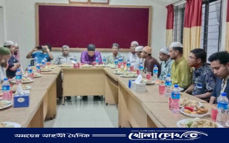 নগরকান্দায় সাংবাদিকদের সাথে ইউএনও'র ইফতার