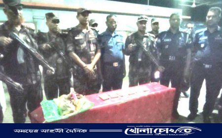 নওগাঁয় বিজিবি'র অভিযানে কোটি টাকার হিরোইন উদ্ধার