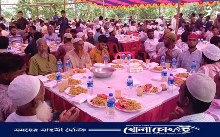 সৈয়দা সাজেদা চৌধুরীর রুহের মাগফেরাত কামনায় সালথায়  ইফতার ও দোয়া অনুষ্ঠিত