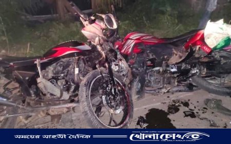 হাতিয়ায় মোটরসাইকেল মুখোমুখি সংঘর্ষে নিহত ১, আহত ৫ 