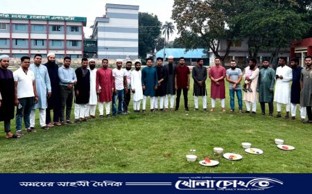 নগরকান্দায় এম এন একাডেমি ২০১১ ব্যাচের ইফতার ও দোয়া মাহফিল