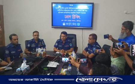 ফরিদপুর জেলা পুলিশের প্রেস ব্রিফিং অনুষ্ঠিত 