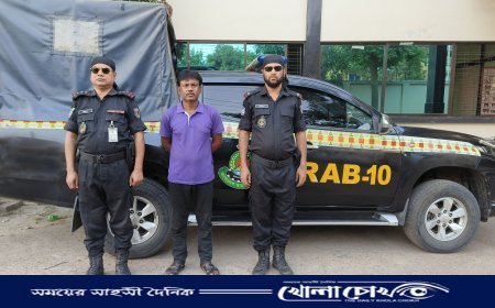 ফরিদপুরে সেই বাস চালককে গ্রেফতার করেছে  র্যাব-১০
