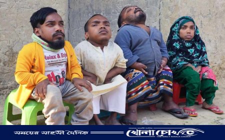 নওগাঁয় একই পরিবারের চার'জনই প্রতিবন্ধী, মানবেতর জীবনযাপন