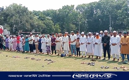 ভাঙ্গায় বৃষ্টির জন্য ইসতিসকার নামাজ আদায়