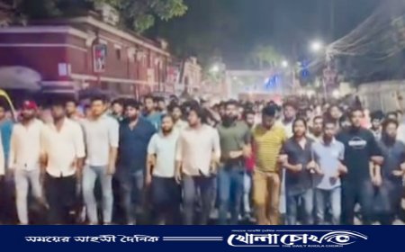 ফরিদপুরে ছাত্রলীগের শান্তি মিছিল অনুষ্ঠিত   