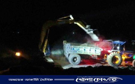 সালথায় রাতের আঁধারে ফসলি জমির মাটি কেটে জমির শ্রেণি পরিবর্তন 