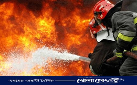 চট্টগ্রামের বায়েজিদে  অগ্নিকান্ডে ১৪ বসত ঘর পুড়ে ছাই 