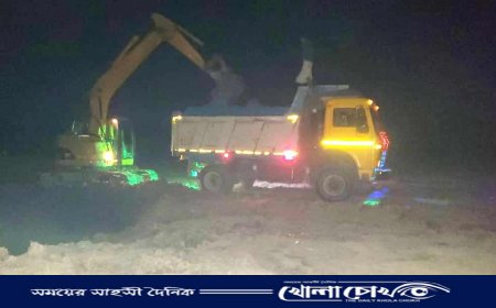 বোয়ালমারীতে রাতের আঁধারে ফসলি জমির মাটি যাচ্ছে আল আলী ইটভাটায়