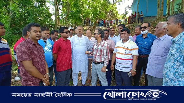 মহম্মদপুরে নহাটা শ্মশান কালী বাড়ি মন্দিরের ঘাট পরিদর্শন করলেন উপজেলা প্রশাসন