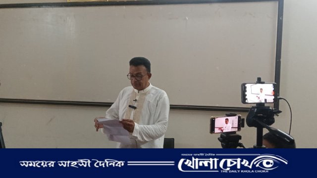 ফরিদপুর প্রেসক্লাবে সংবাদ সম্মেলন করলেন ‌সদর উপজেলা পরিষদে চেয়ারম্যান পদপ্রার্থী রাউফুননবী