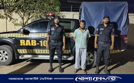 বিদেশী পিস্তল ও ম্যাগাজিন সহ ১ জনকে গ্রেফতার করেছে র‍্যাব-১০