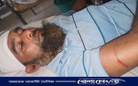 জমিজমা সংক্রান্ত বিরোধের জেরে প্রকাশ্যে ছুরি দিয়ে হত্যা চেষ্টার অভিযোগ
