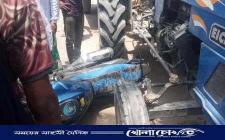 কিশোরগঞ্জে সড়ক দুর্ঘটনায় মোটর সাইকেল চাল‌ক নিহত
