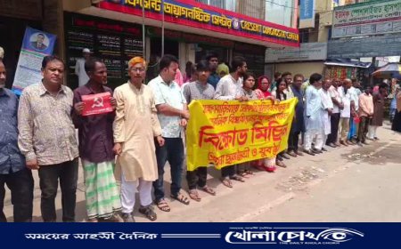 ব্রাহ্মণবাড়িয়ায় পাবলিক বিশ্ববিদ্যালয় ও মেডিকেল কলেজ প্রতিষ্ঠার দাবীতে মানববন্ধন ও বিক্ষোভ