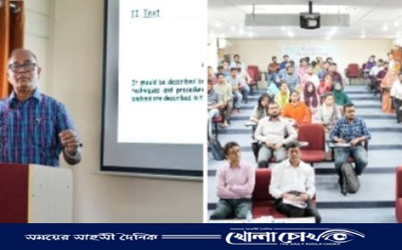 বশেমুরকৃবিতে থিসিস লেখনির উপর দিনব্যাপী প্রশিক্ষণ অনুষ্ঠিত