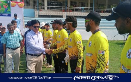 ফরিদপুরে শুরু হয়েছে প্রিমিয়ার ডিভিশন ক্রিকেট লিগ