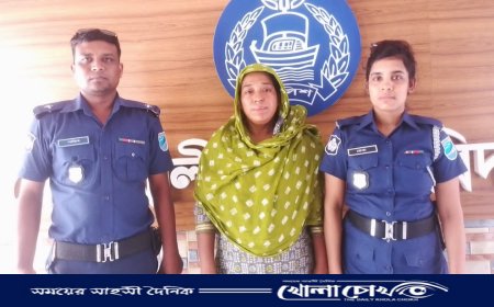 ফরিদপুরে মাদক ব্যবসায়ী সাহেদাকে গ্রেফতার করেছে পুলিশ