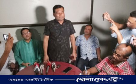 ফরিদপুরে নিক্সন চৌধুরীর বিরুদ্ধে ‌সংবাদ সম্মেলন অনুষ্ঠিত 