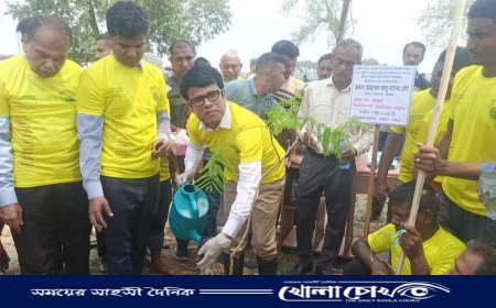 মাগুরার শালিখায় আড়পাড়া ইকো পার্কে বৃক্ষরোপণ, কানুদার খালের পোনা অবমুক্তকরণ  