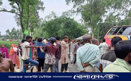 বাস-থ্রি হুইলার মুখোমুখি সংঘর্ষ, নিহত ২