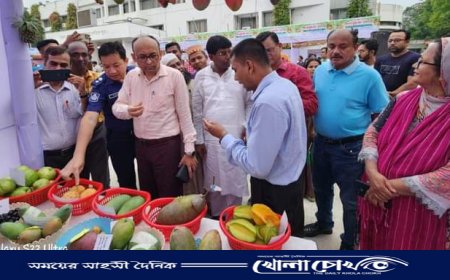 ফরিদপুরে ফল উৎসব শুরু