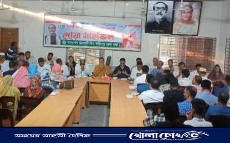 ফরিদপুর জেলা আওয়ামীলীগের উদ্যোগে দোয়া মাহফিল অনুষ্ঠিত