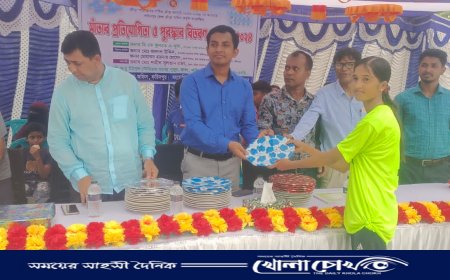 ভাঙ্গায় সাঁতার প্রতিযোগিতা সম্পন্ন 