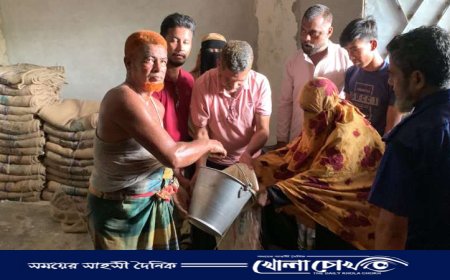 সুবর্ণচরে ব্যতিক্রম ভাবে ভিজিএফের চাউল বিতরণ, প্রশংসিত চেয়ারম্যান 