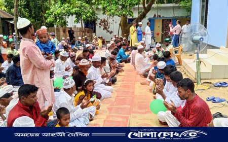 বোয়ালমারী ও আলফাডাঙ্গা  উপজেলার ১৩ টি গ্রামের মানুষের ঈদুল আজহা উদযাপন