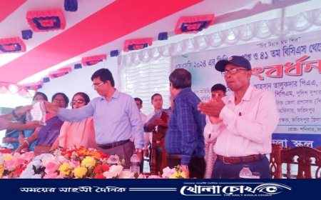 ফরিদপুরে এসএসসি জিপিএ ফাইভ প্রাপ্ত ও ৪১ তম বিসিএস থেকে নিয়োগ প্রাপ্ত কৃতি শিক্ষার্থীদের সংবর্ধনা অনুষ্ঠিত
