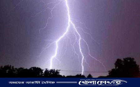 নওগাঁর রাণীনগরে বাড়ির উঠানে বজ্রপাত, ১ যুবকের মৃত্যু,আহত-২
