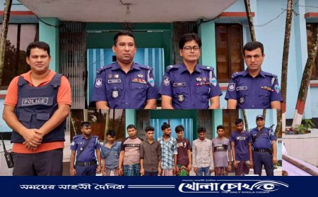 নোয়াখালীতে গ্রেপ্তার হলো আগ্নেয়াস্ত্রসহ ৭ ডাকাত,লুন্ঠিত স্বর্ণালংকার উদ্ধার