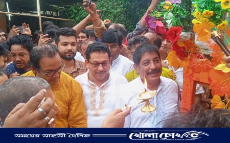 ফরিদপুরে পালিত হচ্ছে ‌জগন্নাথ দেবের রথযাত্রা 